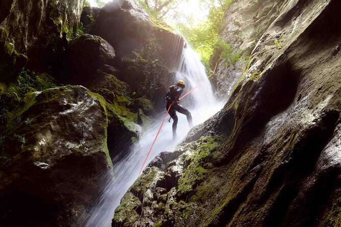 5Hrs Advanced Canyoning (50m) 12 Rappels (Pickup, Lunch & GoPro) - Key things to know