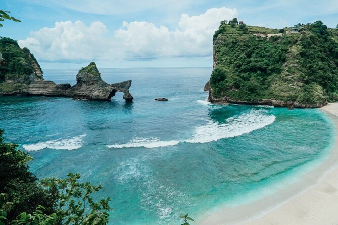 All Inclusive Nusa Penida Tour Package - Crystal Bay: the calm, sandy finish after big cliffs