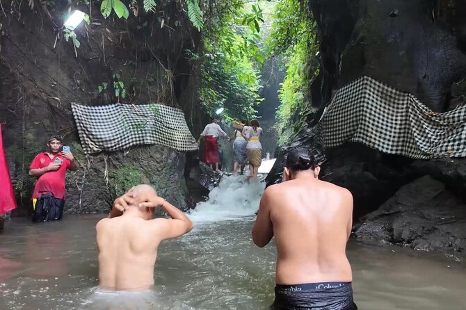 Atman Bali Journey water blessing - Melukat water purification with waterfalls and sacred bells