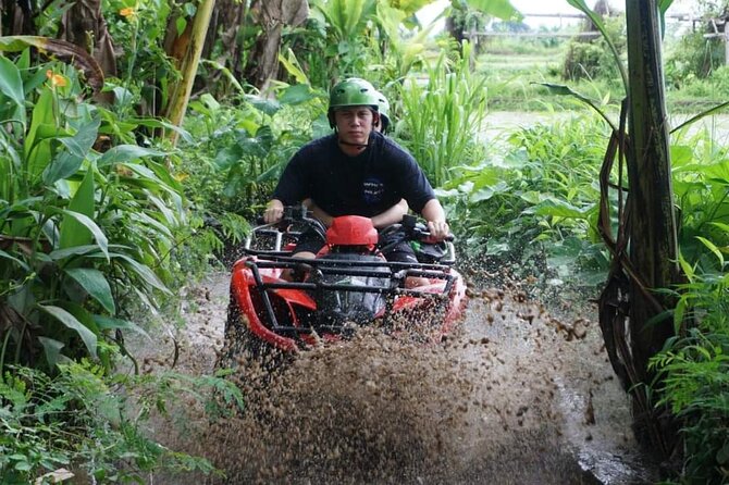 Bali ATV Quadbike Through Gorilla Face Cave - Ride terrain you should be ready for (rice fields, rivers, mud, tunnels)