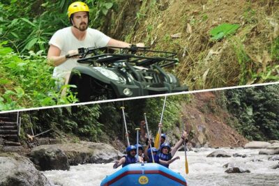 Bali ATV Ride Adventure & White Water Rafting with All-Inclusive - The day’s flow: pickup, two 2-hour adventures, and lunch in the middle