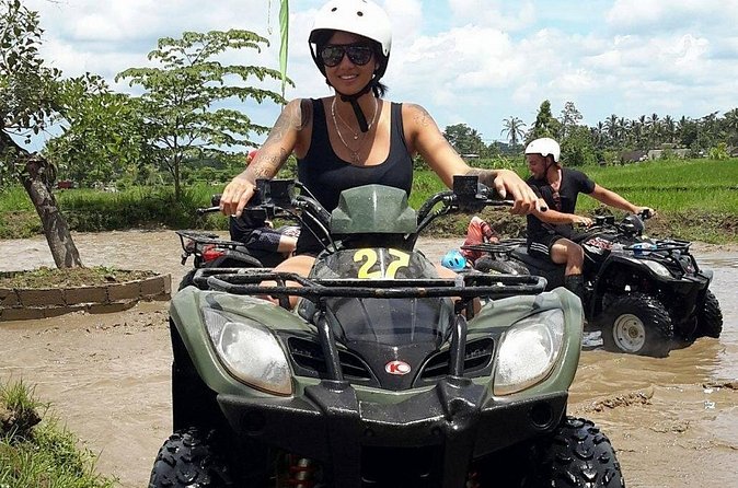 Bali ATV Ride Adventure - The ATV ride: rice paddies, tunnels/caves, waterfalls, and muddy corners