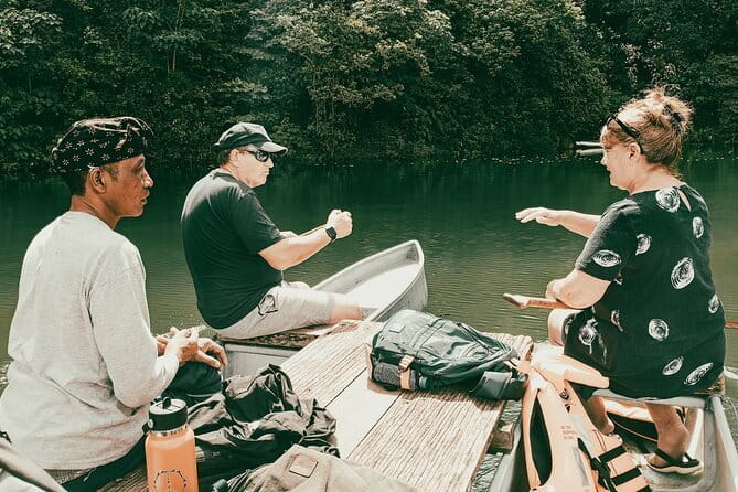 Bali Rainforest Hiking With Canoeing And Waterfall Adventure - Canoeing on Tamblingan: the break that feels like the point