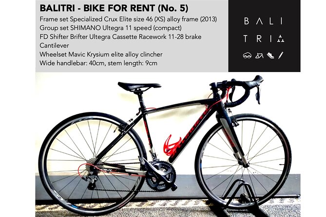 Bali road bike hire / rent - Specialized road bikes in Ubud: what you’re really renting
