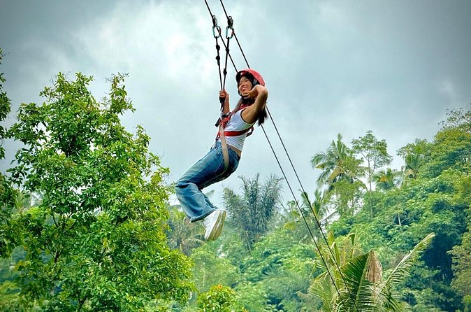 Bali Ubud Zipline, Monkey Forest and Waterfall Adventure - A 6-Hour Couple-Friendly Schedule That Doesn’t Drag