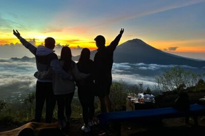 Batur Volcano Trekking And Hot Spring Private Guided Tour - A licensed guide and hiking safety support on the climb