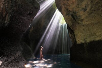 Best of Bali Waterfalls: Tibumana, Tukad Cepung and Tegenungan - Stop 2: Tibumana Waterfall, Jungle Stairs and a Mountain-Fed Swim