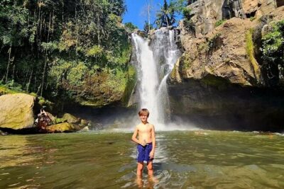 Best of Ubud Waterfalls, Tegalalang Rice Terrace & Jungle Swing - Stop 1: Tegenungan Waterfall near Kemenuh Village