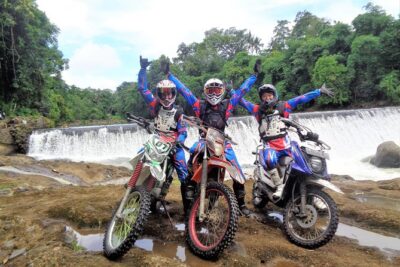 Dirt Bike Tours with fully trained Guides - full day tours with relax time frame - Gear up: helmets, protectors, and what KLX 230-style riding feels like