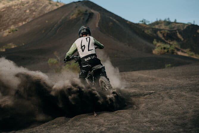 Half day forest & volcano tour with electric or petrol dirtbikes - Mount Batur terrain: where the view meets the work