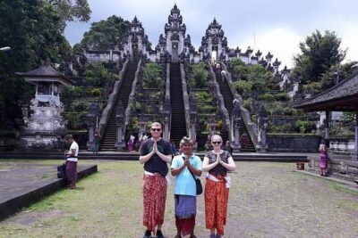 Lempuyang Tour : Heaven gate, Tirta Gangga, Goa Raja waterfall - Stop 1: Lempuyang Temple and the Heaven Gate Photo With Mt. Agung Framing
