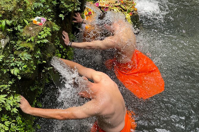 Melukat Purification Ceremony at Mengening Temple - The spring-fed bath: the centerpiece of Melukat