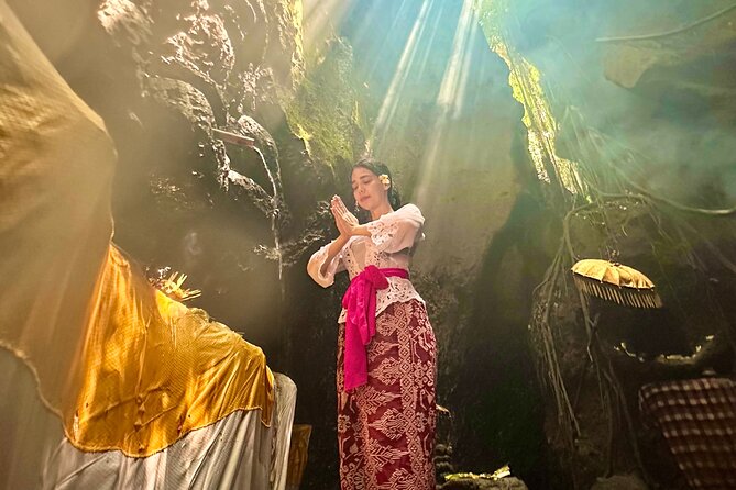 Purifications at Beji Griya Waterfalls - Stop Four: Final Shower in the Pool and Blessing Energy