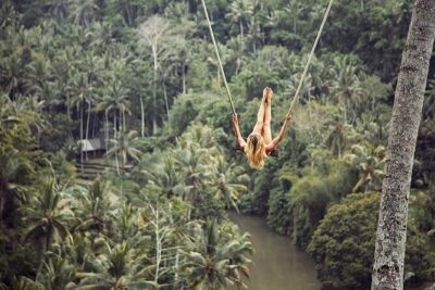Swimming At Taman Sari Waterfall & Visit The Best Site Of Ubud - Tegalalang rice terraces and dAlas Swing: photos with a little adrenaline