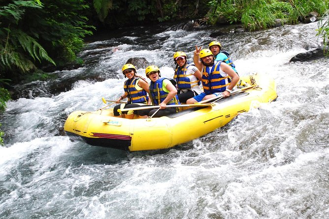 Telaga Waja River White-Water Rafting with Buffet Lunch - The river run: 14 km of current, bamboo bridges, and a waterfall you’ll remember
