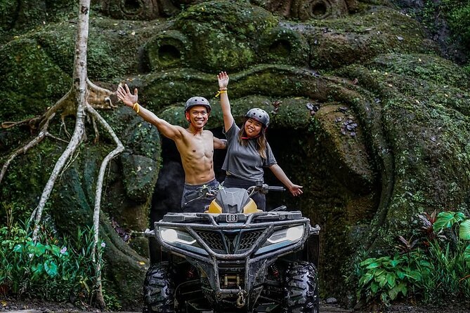 Ubud ATV Alasan Adventure Waterfall Gorilla Cave & Cretya Pool - Gorilla Face Cave: the culture-and-nature break on your ATV route