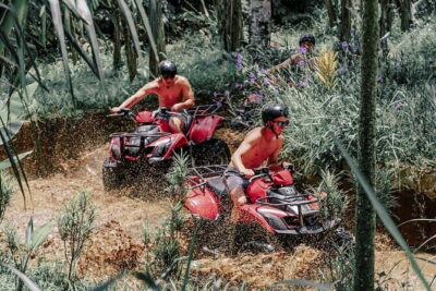 Ubud ATV Quad Bike Adventure with Lunch and Cretya Pool Access - The ATV ride through rice fields, jungle, caves, rivers, waterfalls, and mud