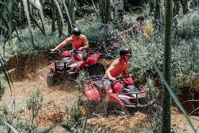 Ubud ATV Quad Bike Adventure with Lunch and Cretya Pool Access - The ATV ride through rice fields, jungle, caves, rivers, waterfalls, and mud