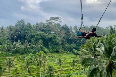 Ubud: ATV Rafting + Zipline, Swing, Sky Bike in Bali Rice Terrace - U Fun Field: zipline, swings, sky bike, and the Wings of Bali spot