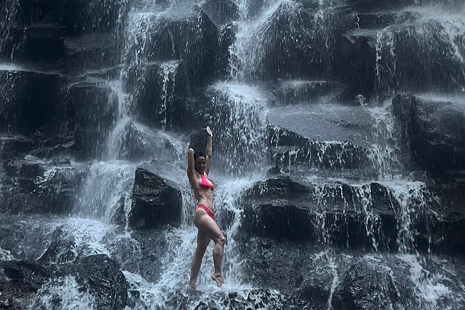 Ubud Top Waterfall and swing in tegallalang - Suwat Waterfall: turquoise water, bamboo raft vibes, and cave-like feels