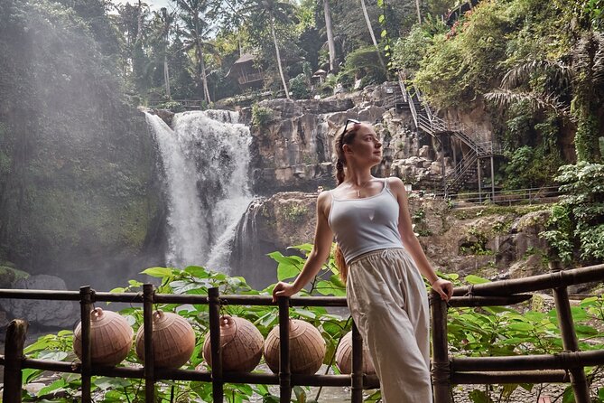 Ubud Tour Waterfall Rice Terrace Temple and Art Village - Sacred Monkey Forest Sanctuary: see long-tailed macaques, stay in control
