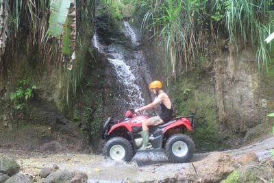 Ubud's Quad Bike - ATV Single Ride - The ride itself: rice fields, jungle trek, and stream-crossing energy